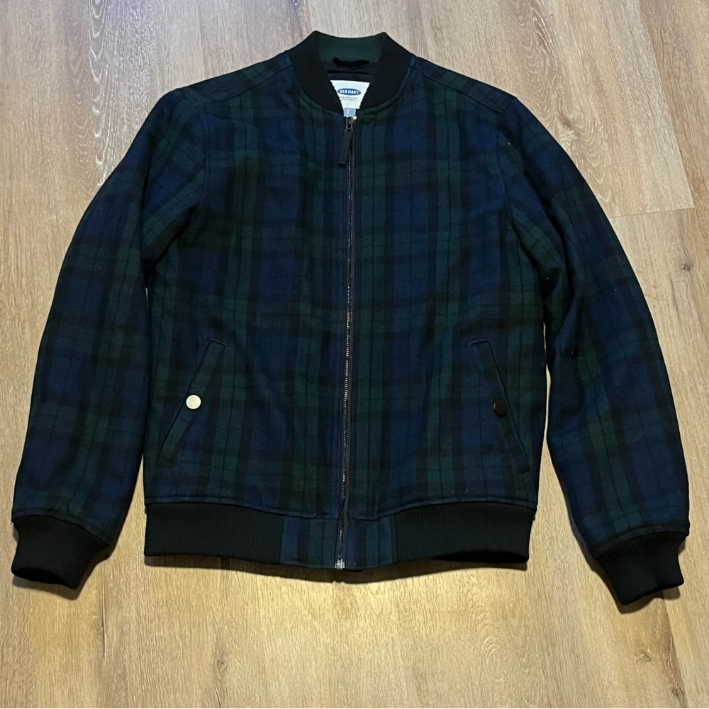 Old Navy Plaid Bomber Jacket - S